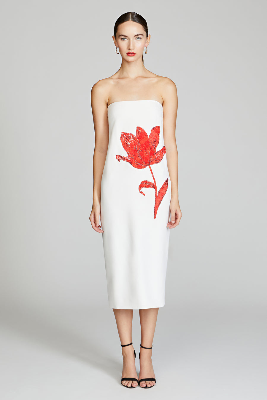 halston heritage Sylvie Crepe Midi