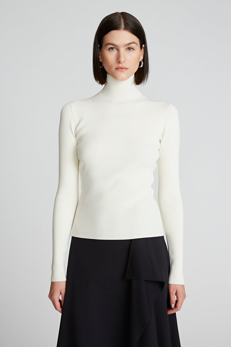 Halston Heritage Ty Turtleneck In Matte Viscose