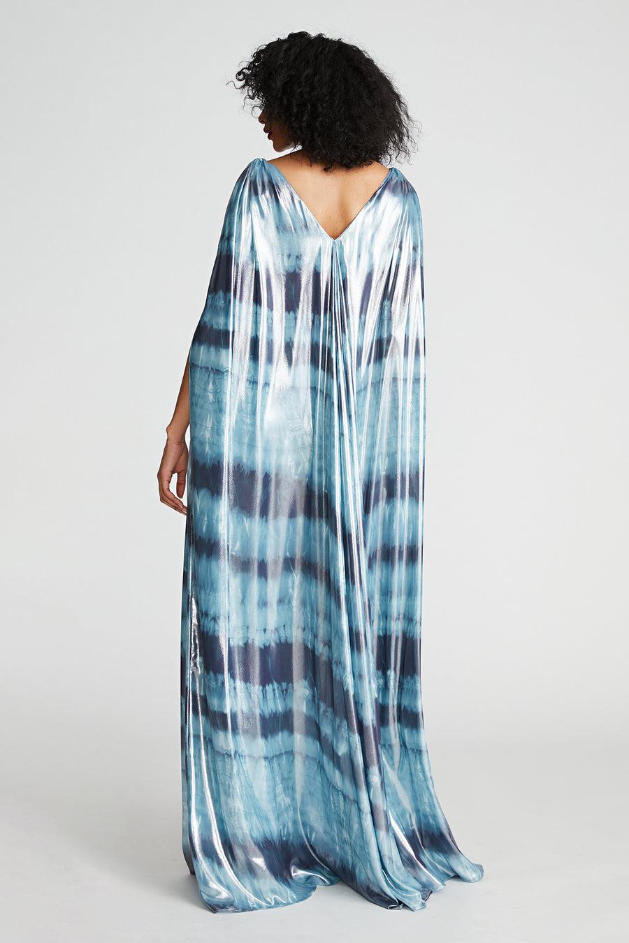 Halston Heritage Umi Gown In Iridescent Chiffon