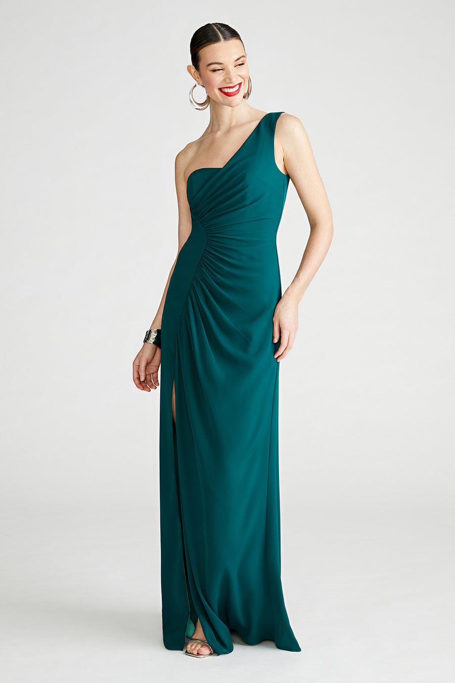 Halston Heritage Verdianna Gown In Fluid Crepe