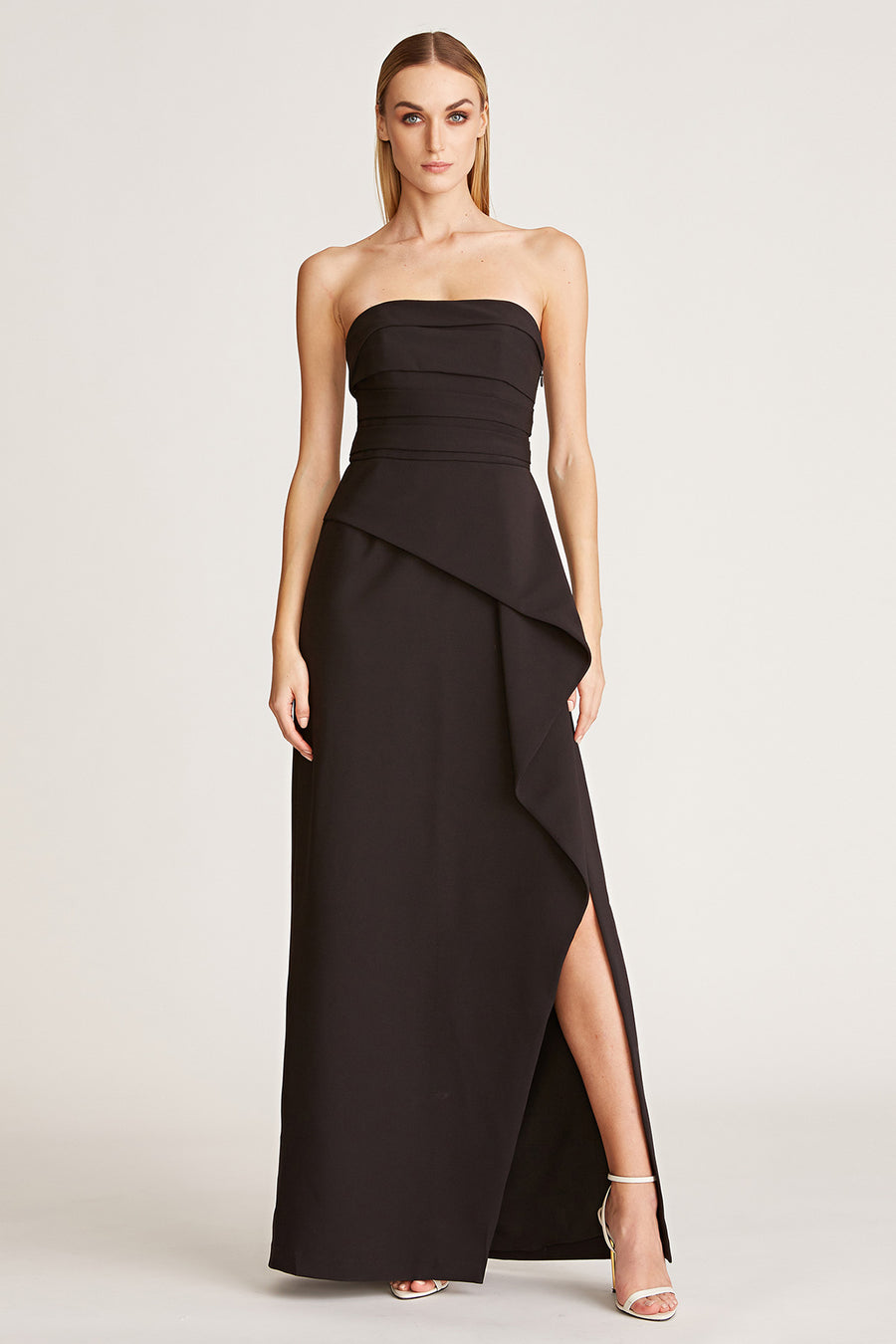 halston heritage Violet Crepe Gown