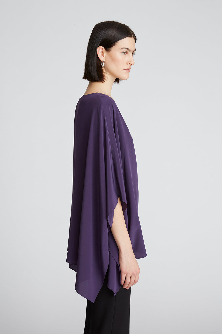Halston Heritage Wendy Top In Crepe De Chine