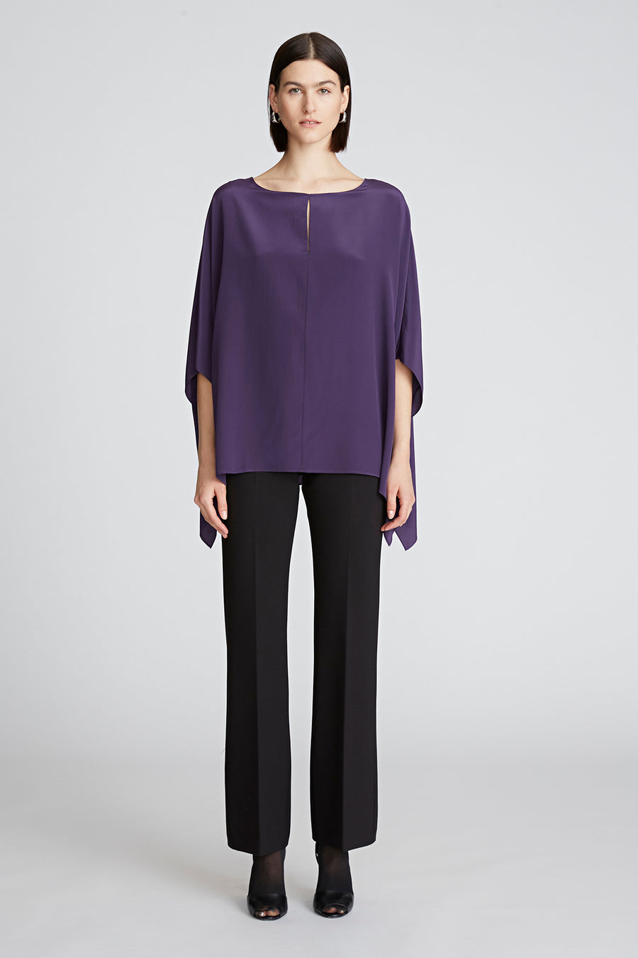 halston heritage Wendy Top In Crepe De Chine