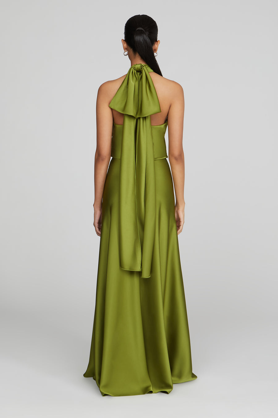 Halston Heritage Wynn Gown In Charmeuse
