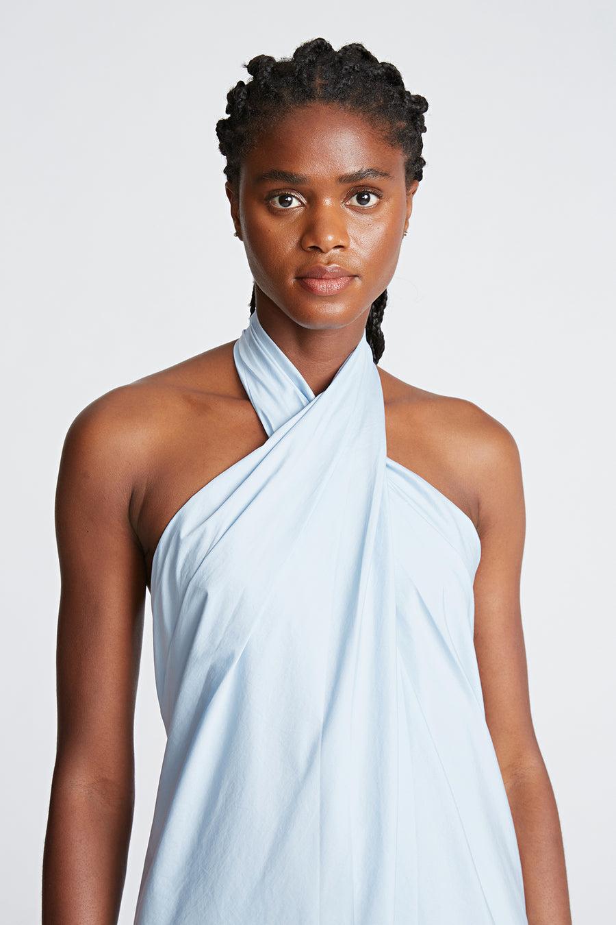 Halston Heritage Zoie Dress In Cotton Shirting