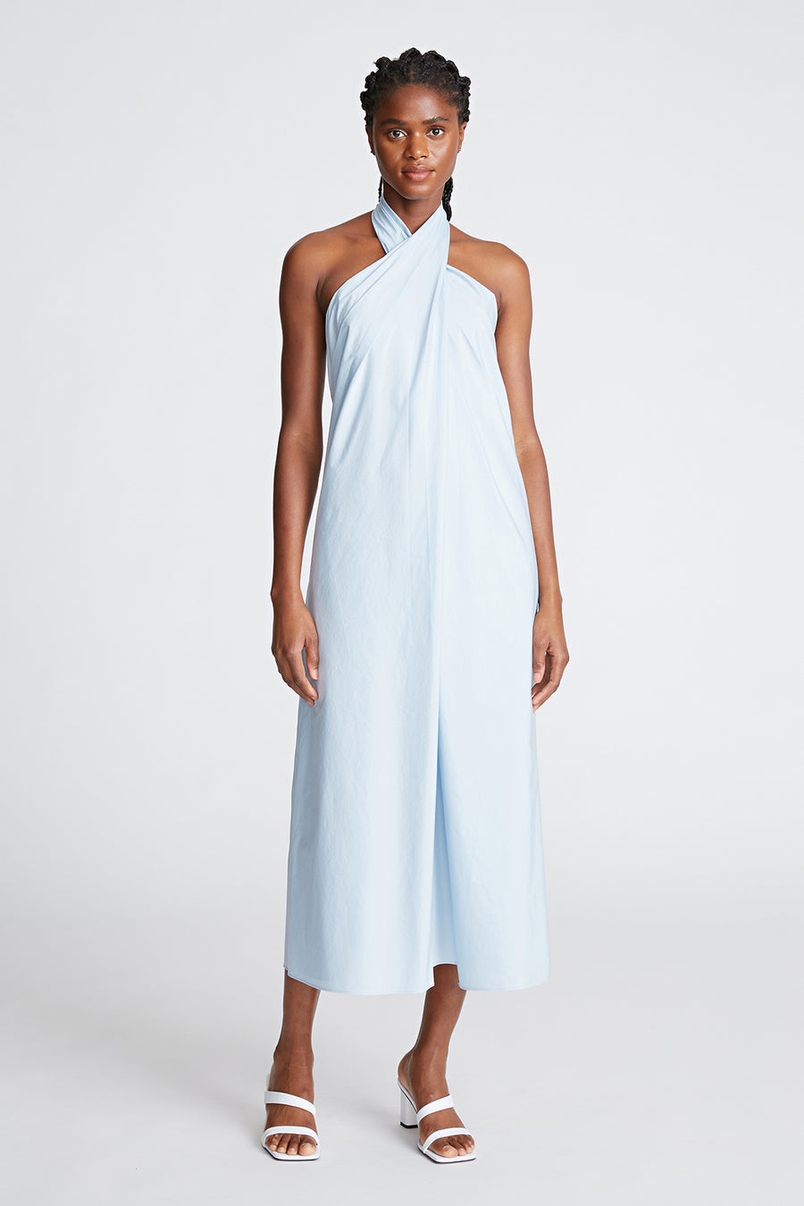 halston heritage Zoie Dress In Cotton Shirting