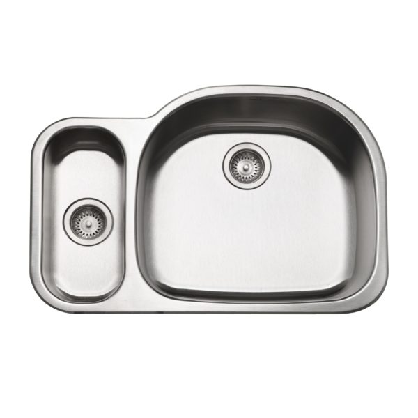 hamat Designer Undermount Stainless Steel 80/20 Double Bowl Kitchen Sink