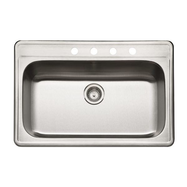 hamat Edition Topmount Stainless Steel Large Single Bowl Kitchen Sink