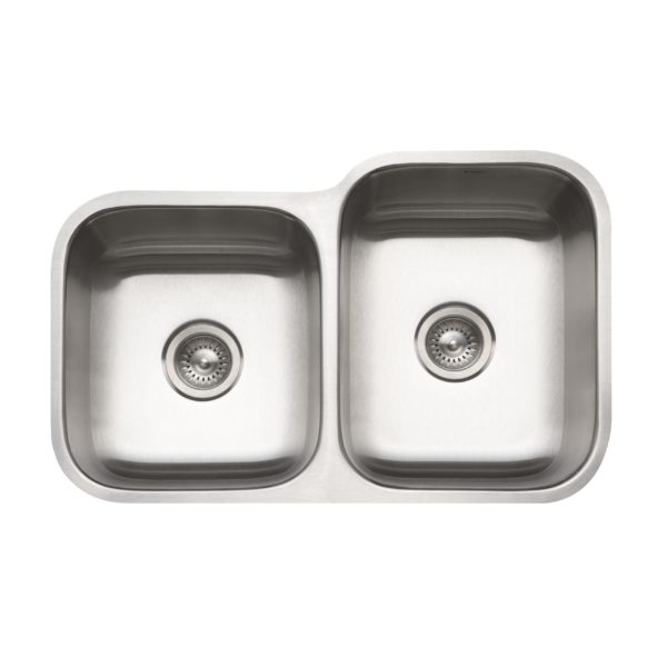 hamat Enterprise Undermount Stainless Steel 60/40 Double Bowl Kitchen Sink