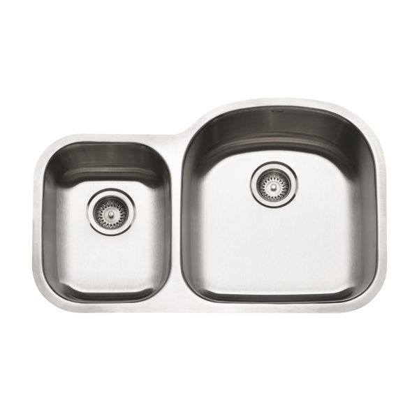 Hamat Enterprise Undermount Stainless Steel 70/30 Double Bowl Kitchen Sink
