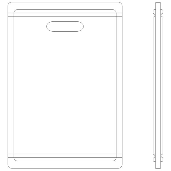 hamat Rubberwood Cutting Board