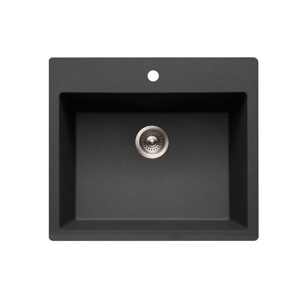 Hamat SiOStone Granite Topmount Single Bowl Sink