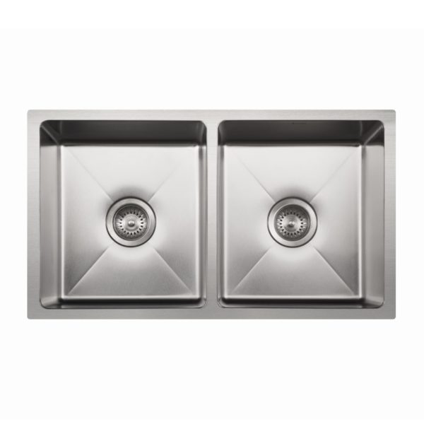hamat Hydrus Undermount Stainless Steel 50/50 Double Bowl Kitchen Sink