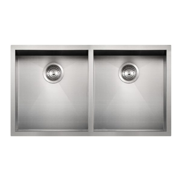 hamat Prizm Undermount Stainless Steel 50/50 Double Bowl Kitchen Sink