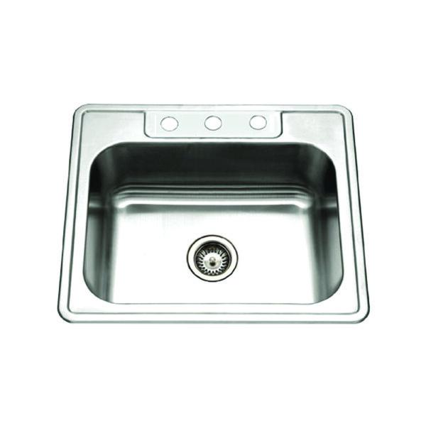 hamat Revive Topmount 23 Gauge Stainless Steel Single Bowl Sink
