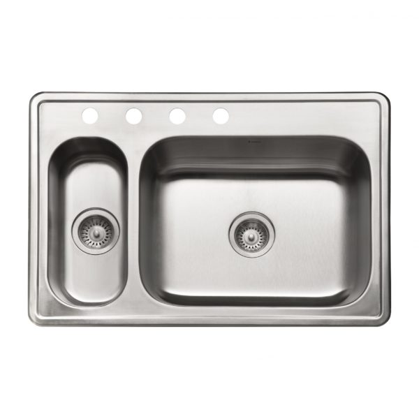 hamat Tureen Topmount Stainless Steel 80/20 Double Bowl Kitchen Sink