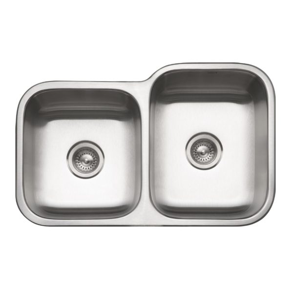 Hamat Vitality Undermount Stainless Steel 60/40 Double Bowl Kitchen Sink
