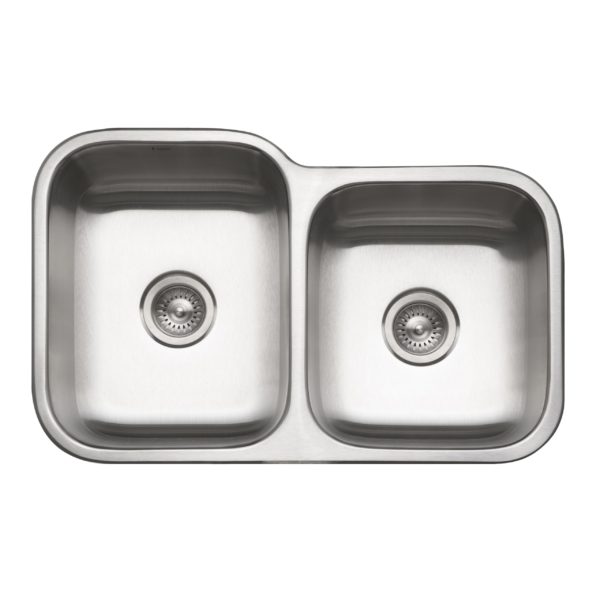 hamat Vitality Undermount Stainless Steel 60/40 Double Bowl Kitchen Sink