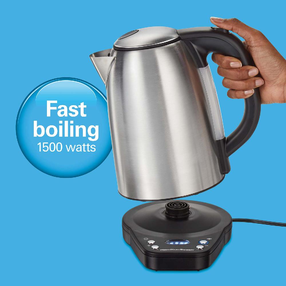 Hamilton Beach 1.7 Liter Smart Kettle Stainless Steel