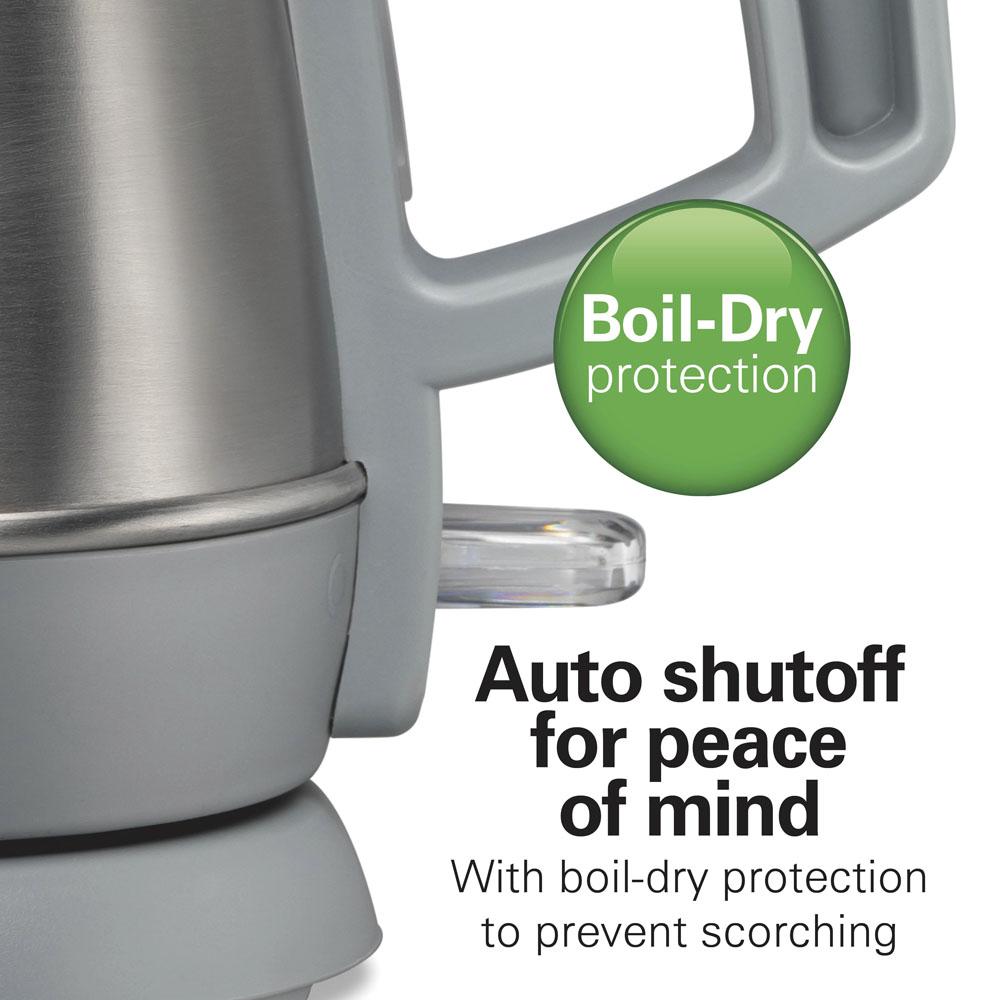 Hamilton Beach 1 Liter Electric Kettle Gray & Stainless