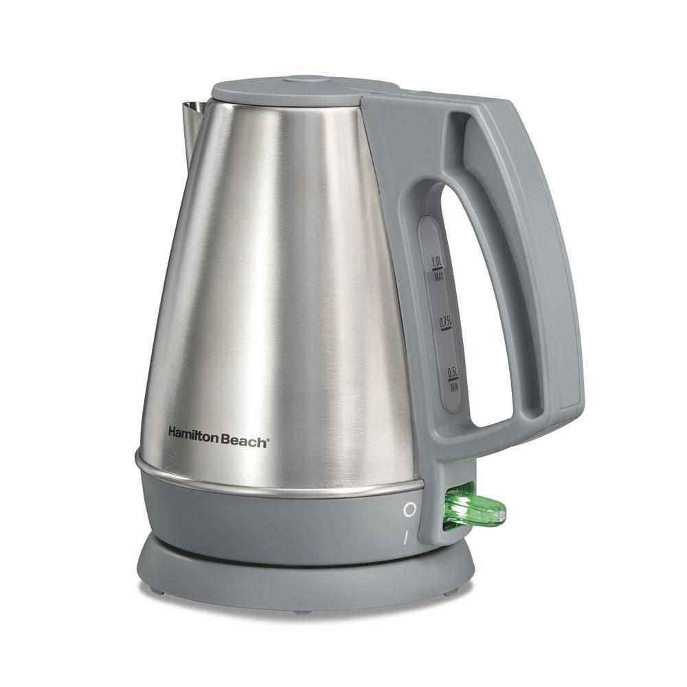 hamilton beach 1 Liter Electric Kettle Gray & Stainless