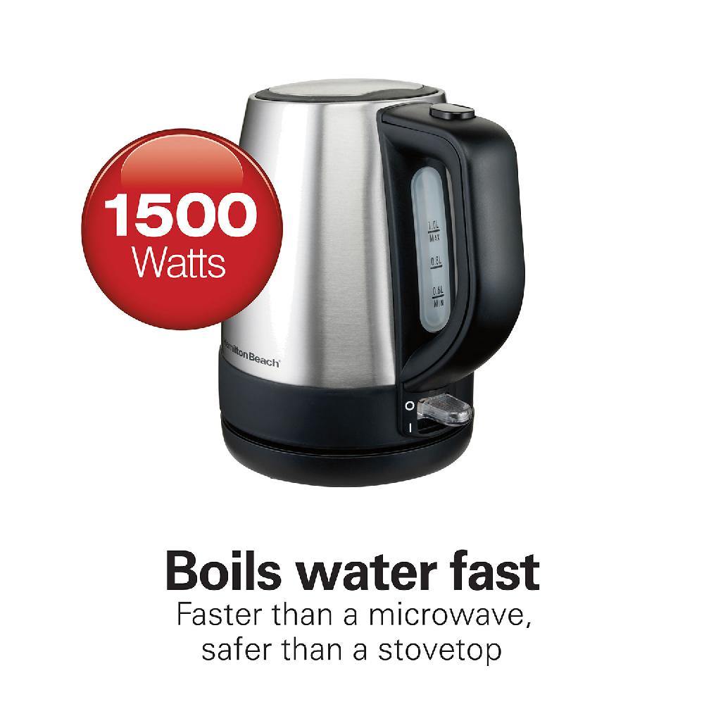 Hamilton Beach 1 Liter Stainless Steel Electric Kettle