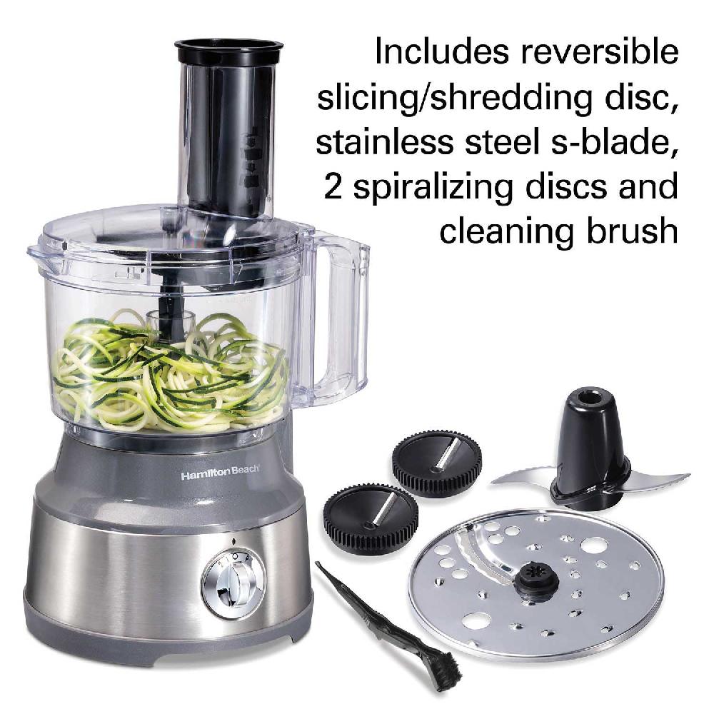 Hamilton Beach 10 Cup Spiralizing Food Processor Silver
