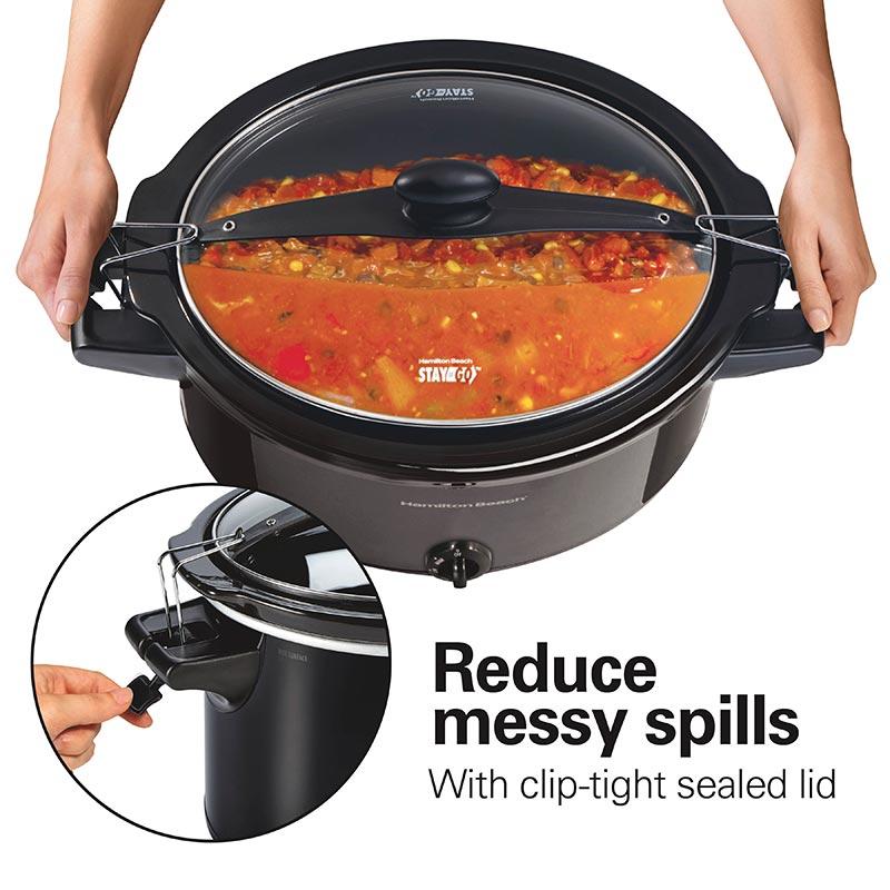 Hamilton Beach 10 Quart Extra-Large Stay Or Go® Slow Cooker