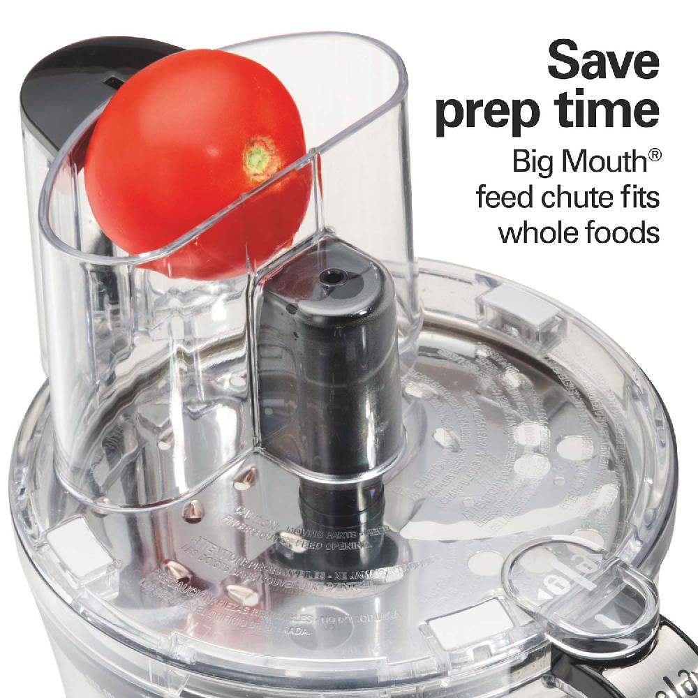 Hamilton Beach 12-Cup Big Mouth® Duo Plus Food Processor With 2 Bowls Touch Pad Controls