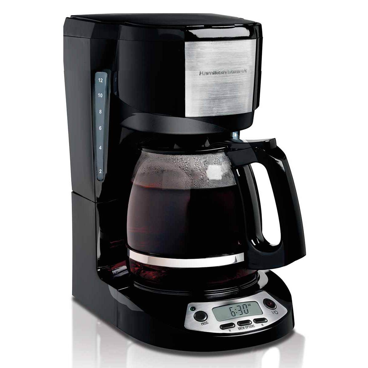 hamilton beach 12 Cup Programmable Coffee Maker with 3 Settings