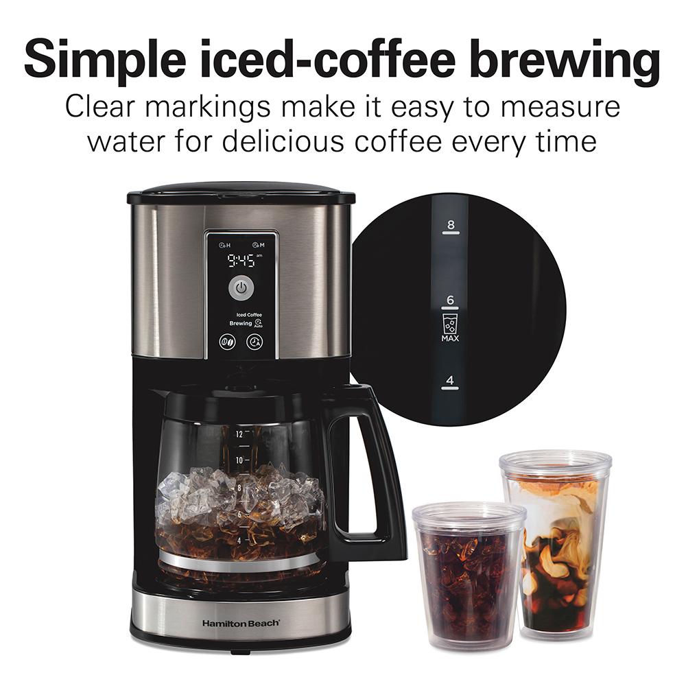 Hamilton Beach 12 Cup Programmable Hot & Iced Coffee Maker