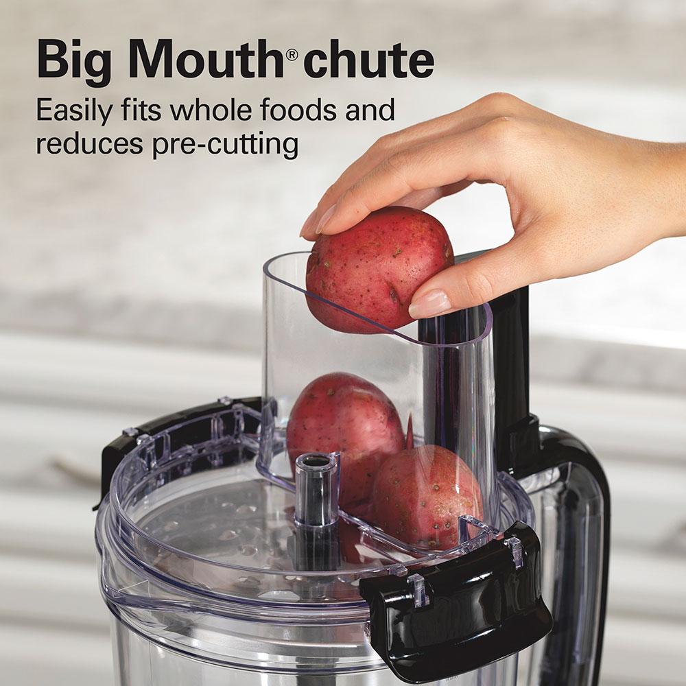 Hamilton Beach 12-Cup Stack & Snap™ Food Processor Black & Stainless