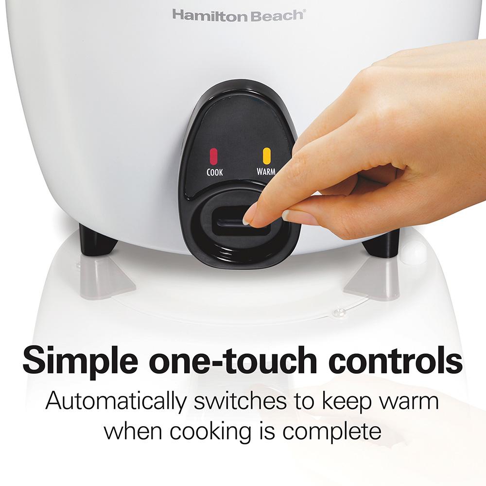 Hamilton Beach 16 Cup Capacity (Cooked) Rice Cooker & Food Steamer