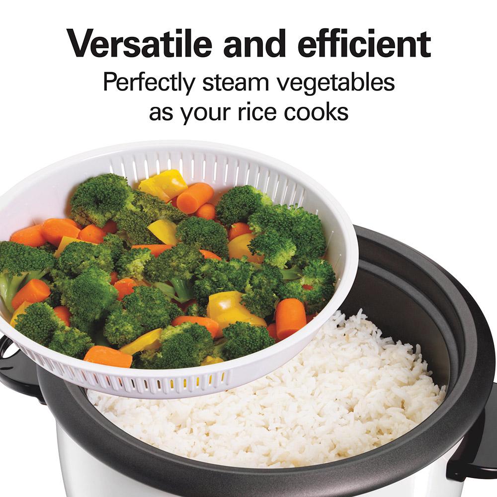 Hamilton Beach 16 Cup Capacity (Cooked) Rice Cooker & Food Steamer
