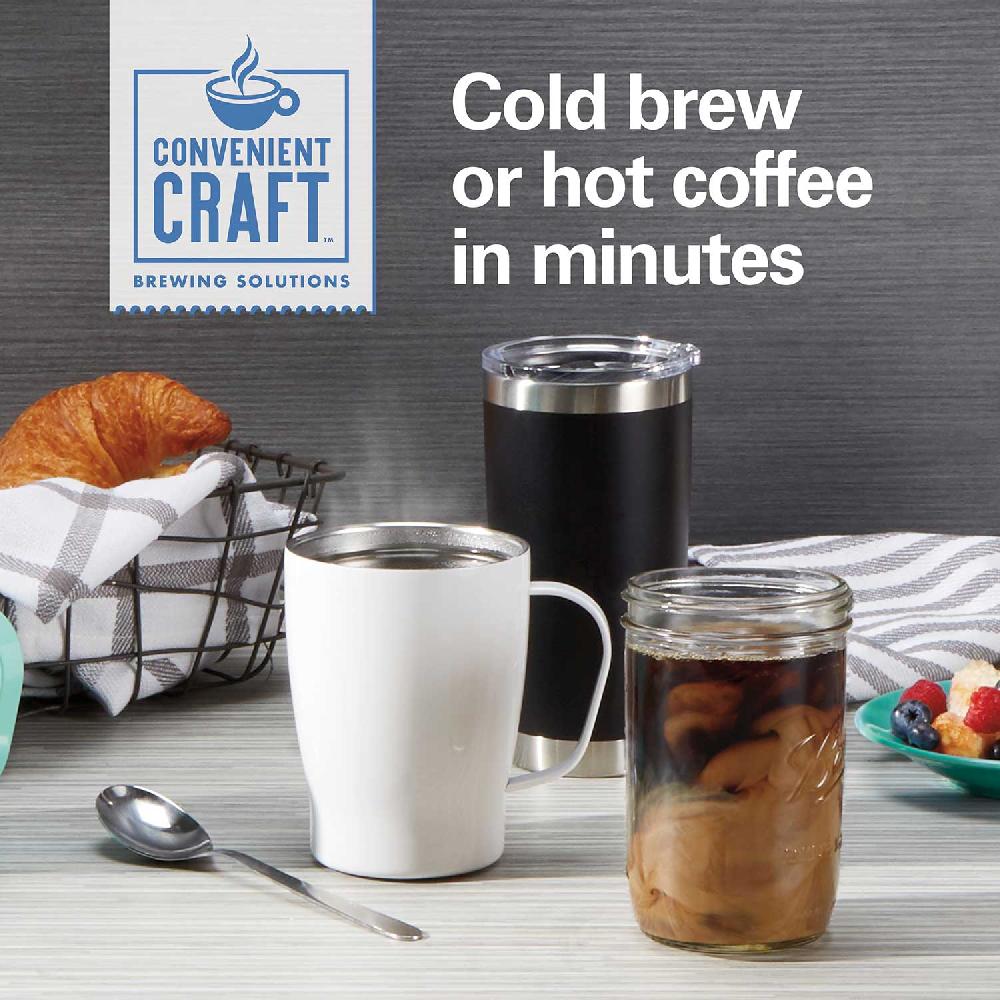 Hamilton Beach 16 Oz. Convenient Craft Rapid Cold Brew And Hot Coffee Maker White