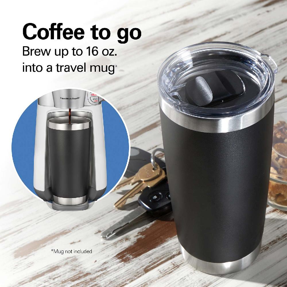 Hamilton Beach 16 Oz. Convenient Craft Rapid Cold Brew And Hot Coffee Maker White