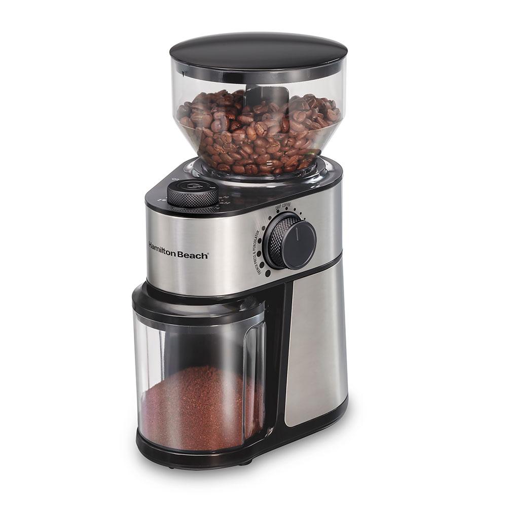 hamilton beach 2-14 Cup Burr Coffee Grinder with 18 Grind Settings