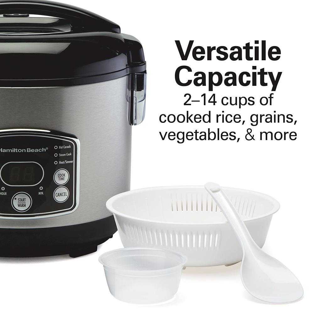 Hamilton Beach 2-14 Cup Capacity (Cooked) Rice/Hot Cereal Cooker