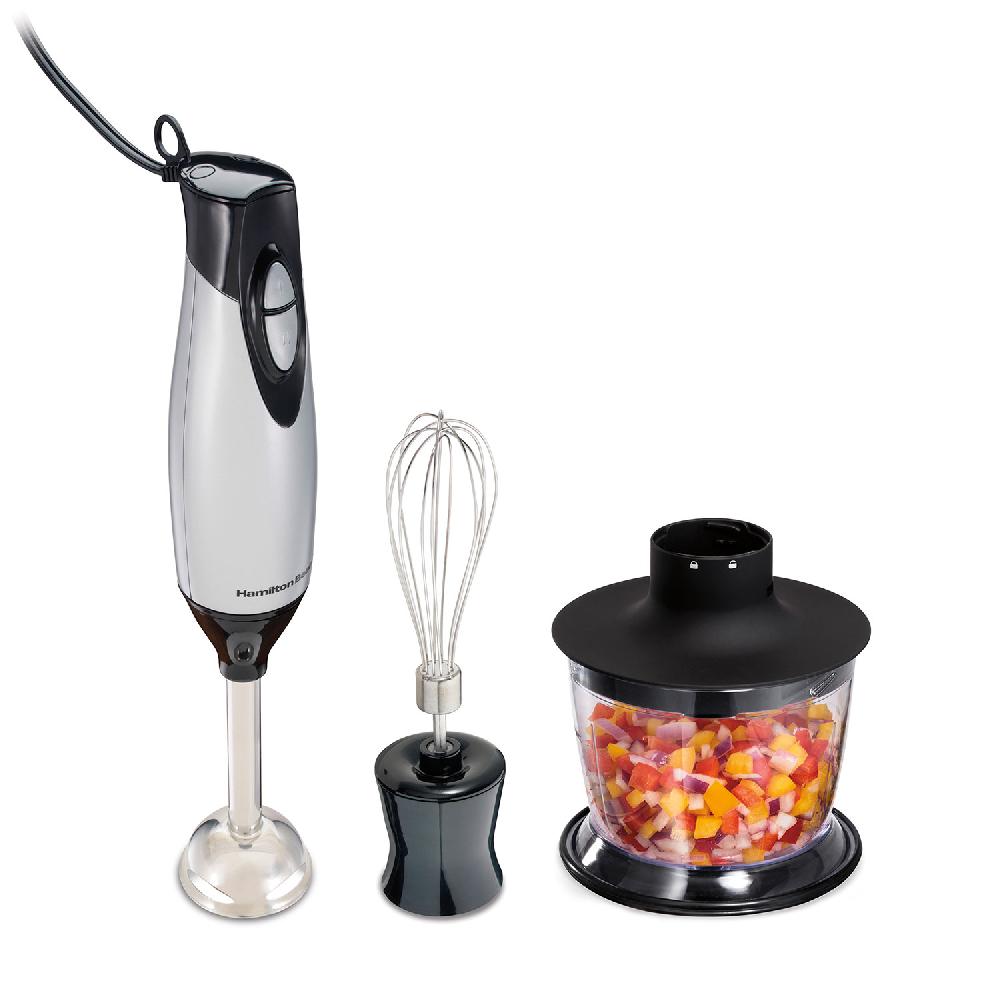 hamilton beach 2 Speed Hand Blender with Whisk and Chopping bowl Silver