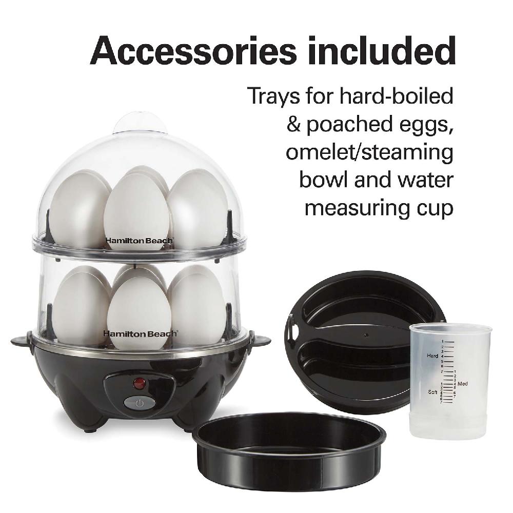 Hamilton Beach 3-in-1 Egg Cooker With 14 Egg Capacity