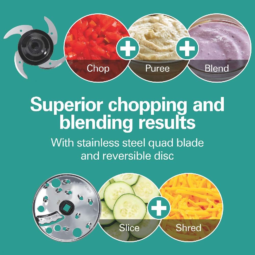 Hamilton Beach 4-Cup Stack & Snap™ Compact Food Processor With Blending