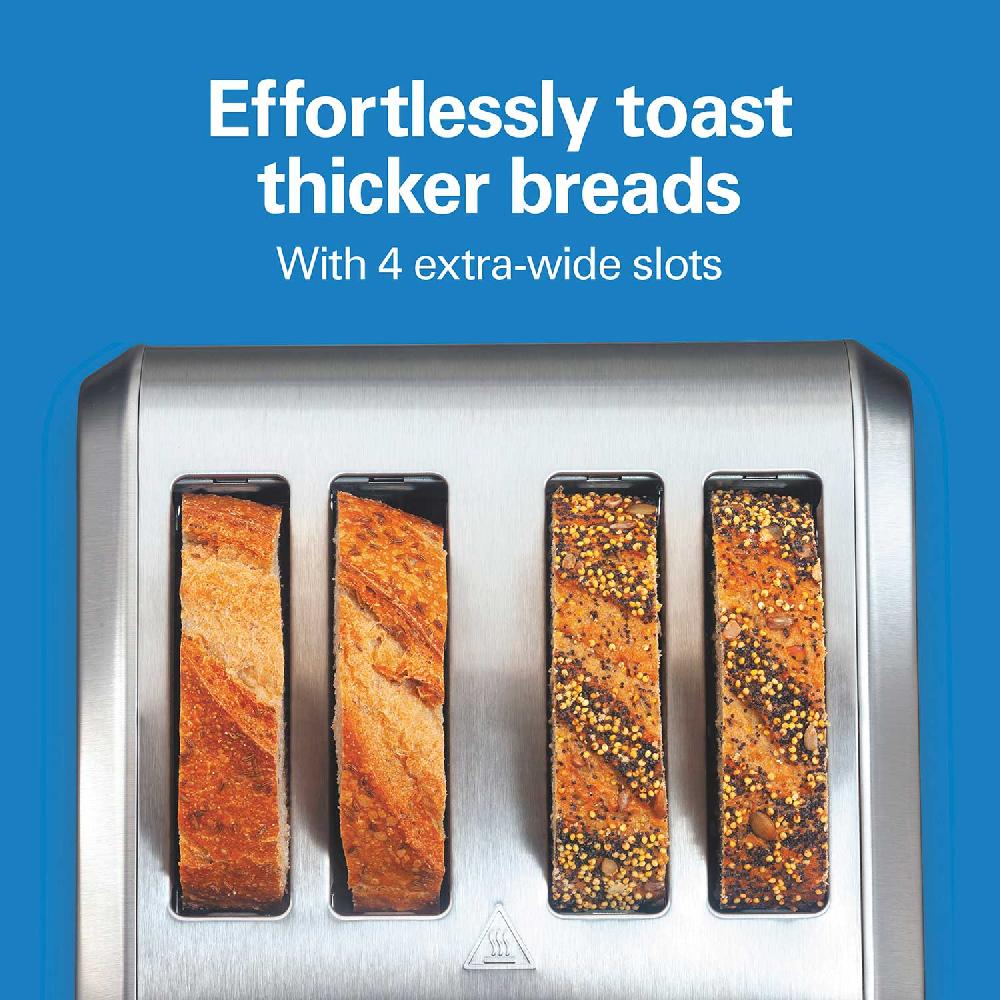 Hamilton Beach 4 Slice Metal Toaster With Extra-Wide Slots