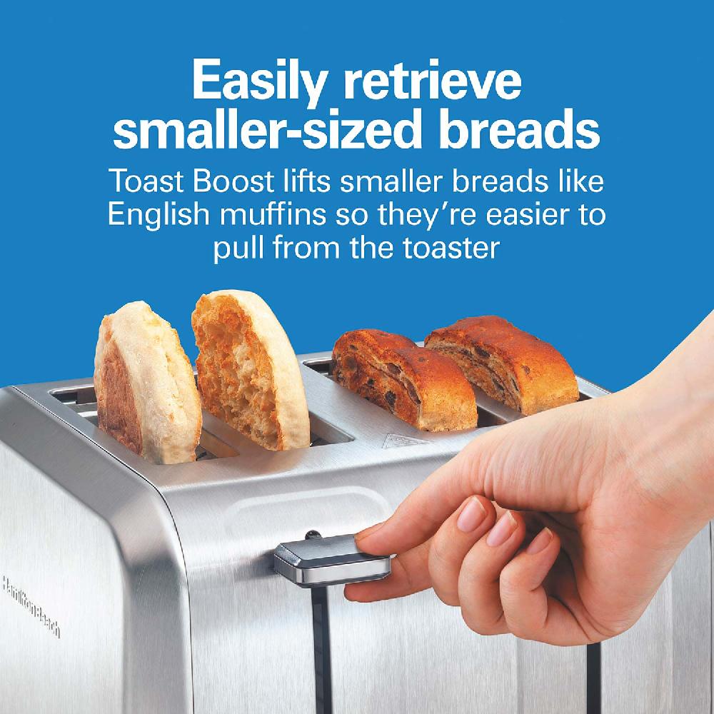 Hamilton Beach 4 Slice Metal Toaster With Extra-Wide Slots