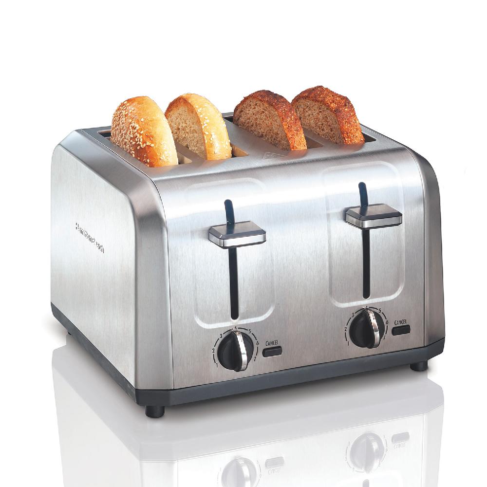 hamilton beach 4 Slice Metal Toaster with Extra-Wide Slots