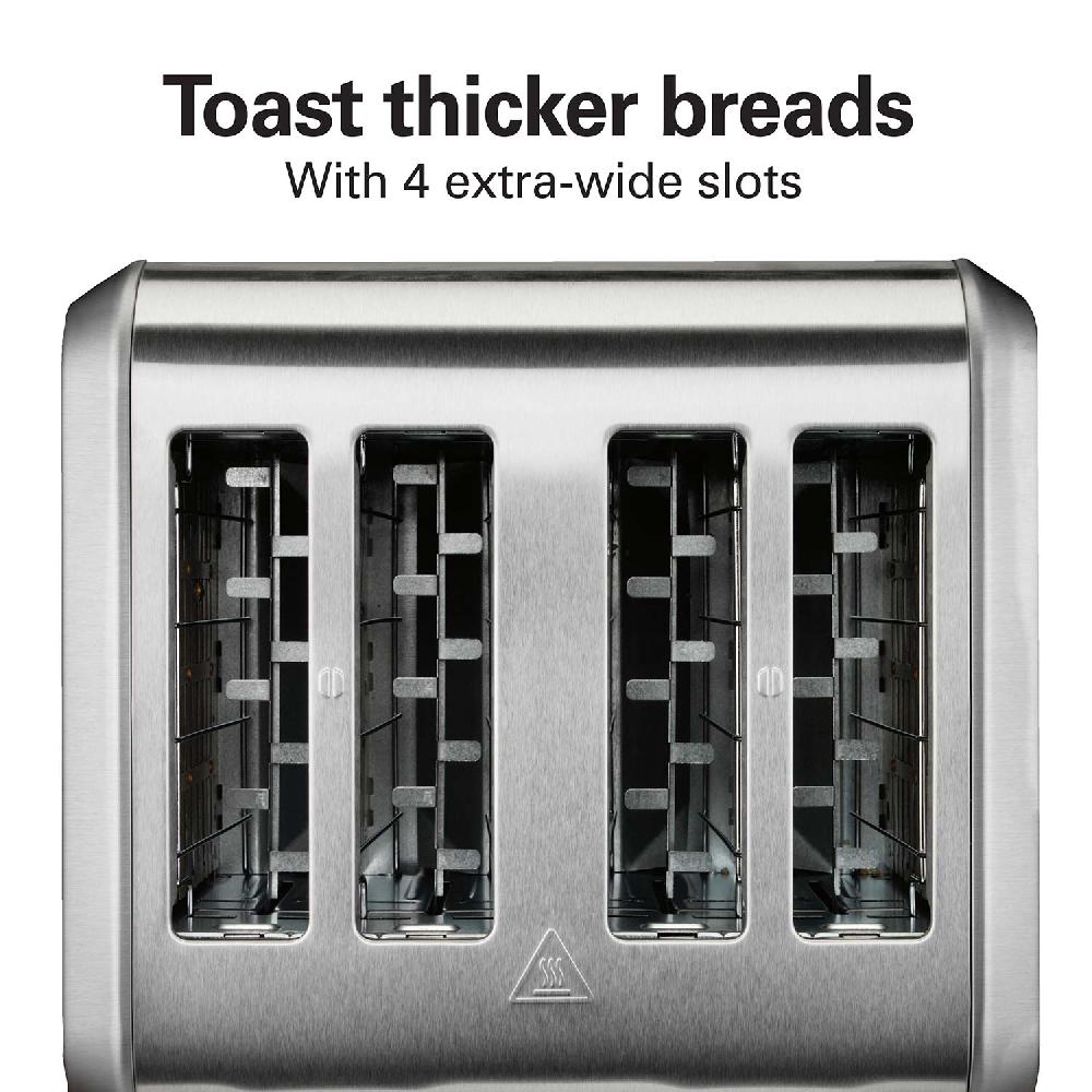 Hamilton Beach 4 Slice Toaster With Extra-Wide Slots Stainless Steel