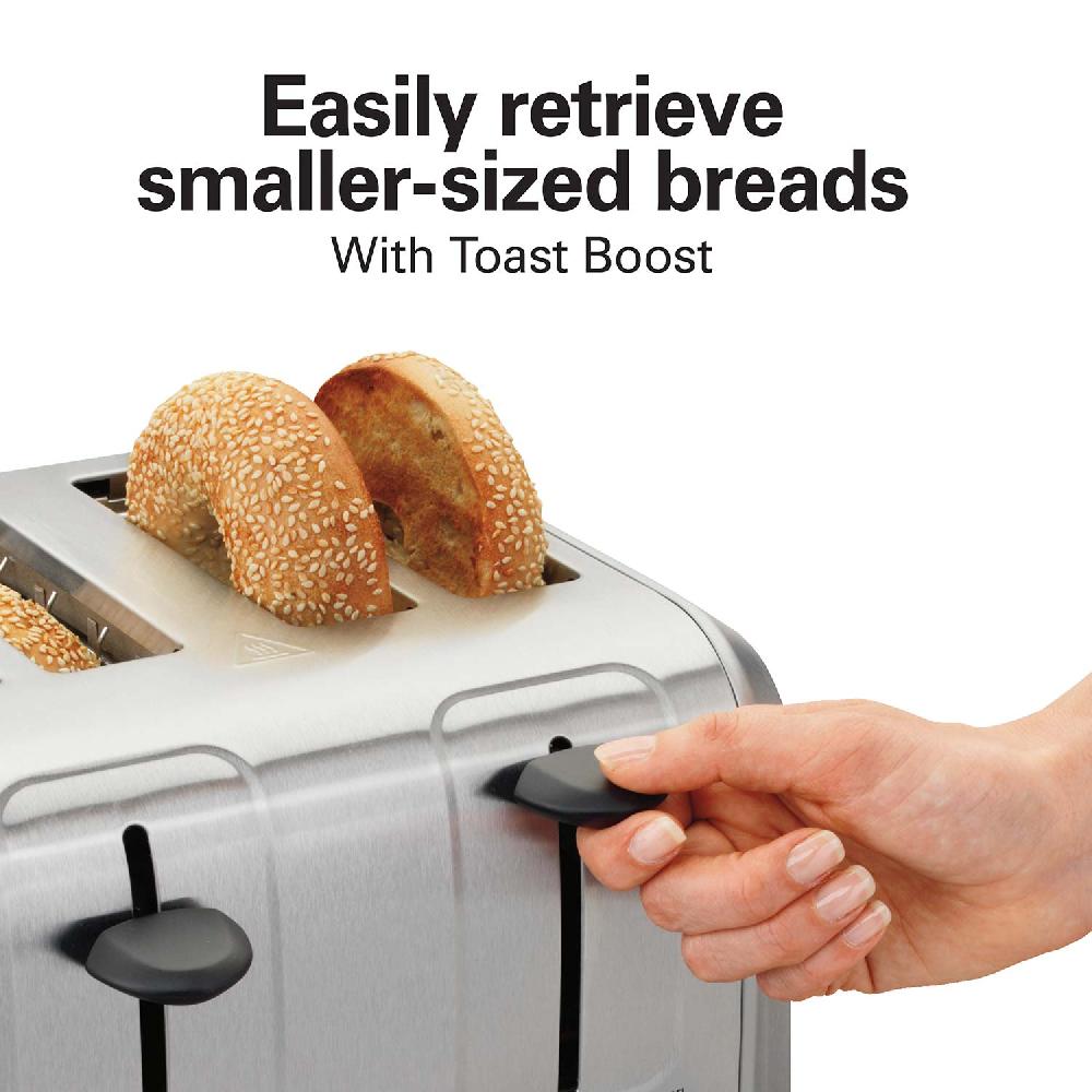 Hamilton Beach 4 Slice Toaster With Extra-Wide Slots Stainless Steel
