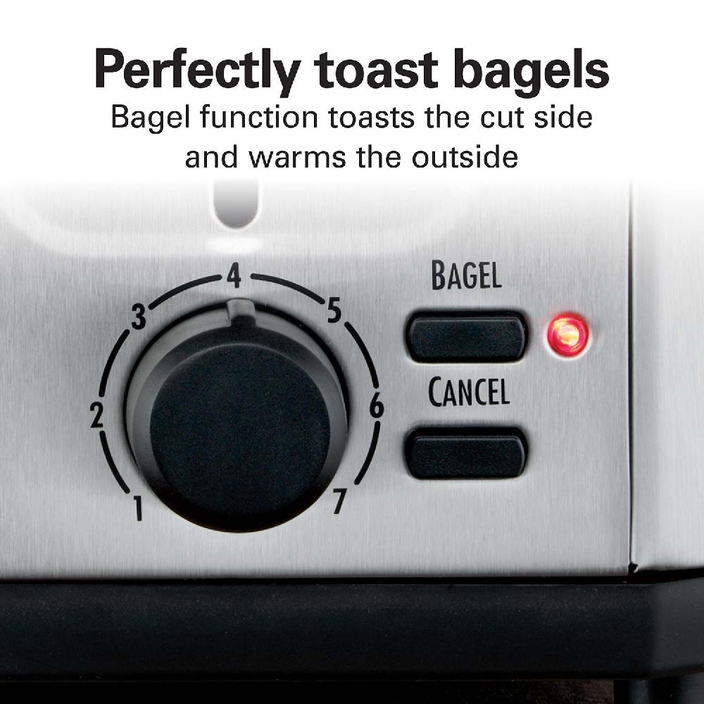 Hamilton Beach 4 Slice Toaster With Extra-Wide Slots Stainless Steel