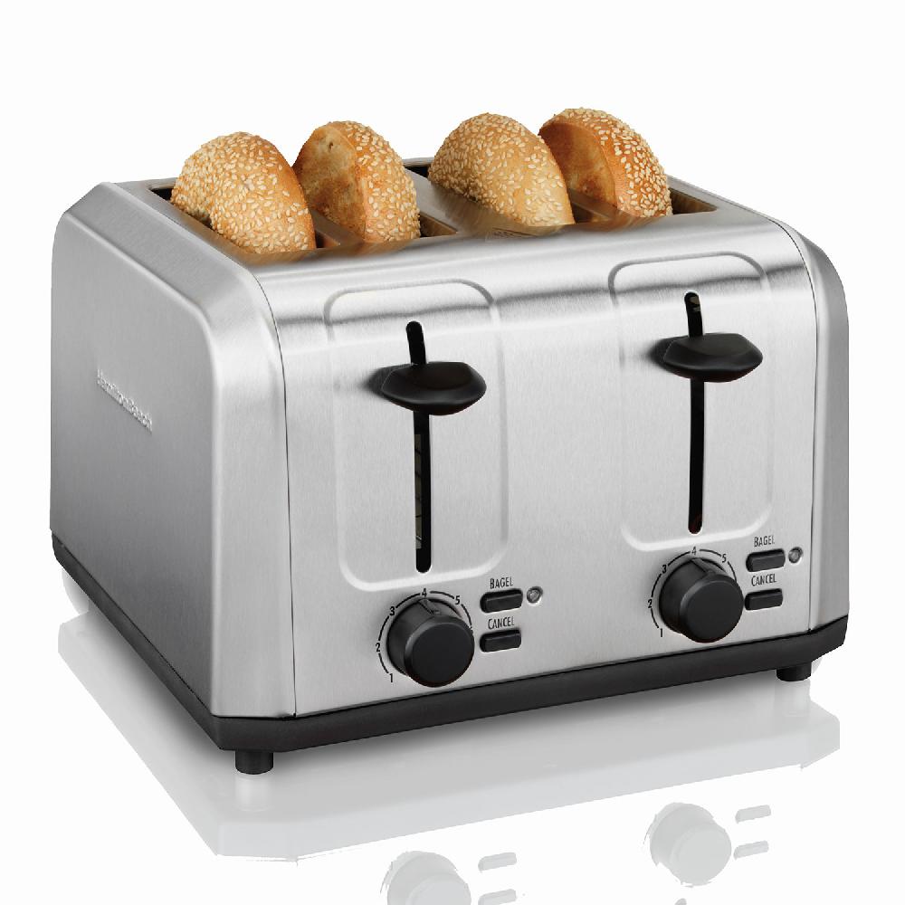 hamilton beach 4 Slice Toaster with Extra-Wide Slots Stainless Steel
