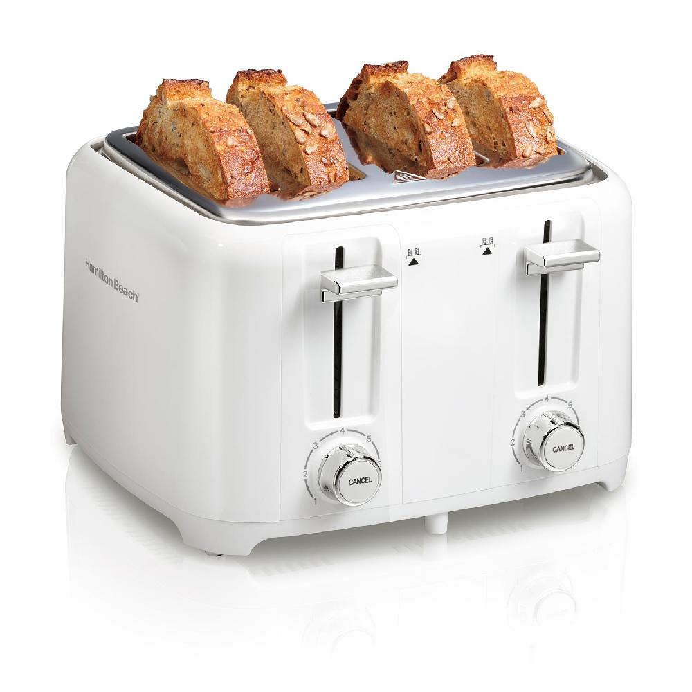 hamilton beach 4 Slice Toaster with Extra-Wide Slots White