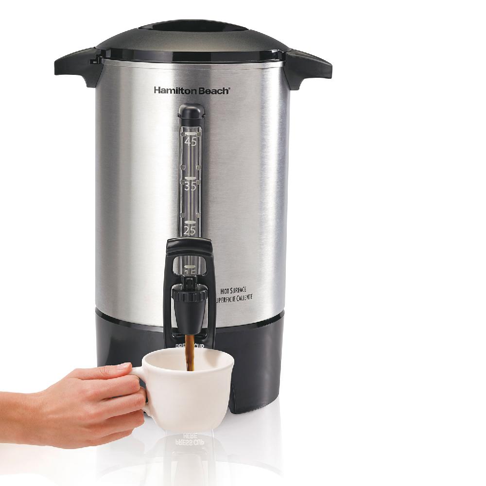 Hamilton Beach 45 Cup Urn With Easy-View Water Window